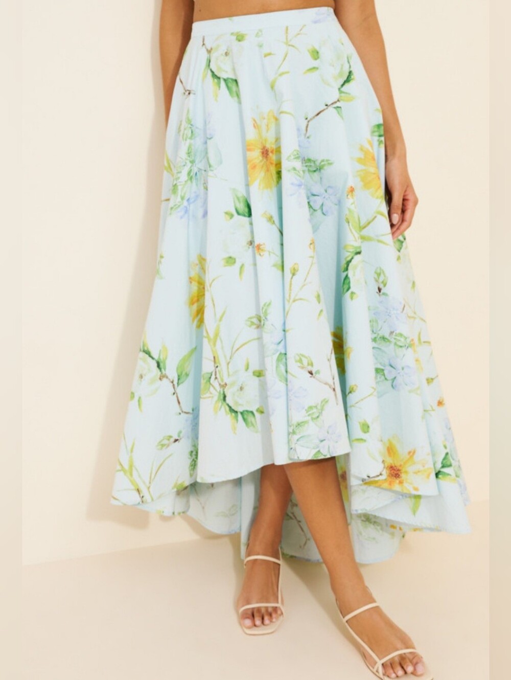 Anthropologie HOA High-low Maxi Poplin Cotton Skirt